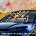 thumbnail image 3 of Yuyamidu Skull Front Windshield Sun Shade for Big Sedan SUV Van Fashion Automobile Window Shades Portable Car Shade Front Windshield Cover Glare Max UV Rays, 3 of 7