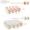 thumbnail image 2 of Cartones para huevos BulkBuy, 60 paquetes de plástico transparente con capacidad para 12 huevos, 2 of 7