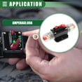 thumbnail image 3 of Unique Bargains 2 Set DC 12V-24V Fuse Holder 80A Inline Circuit Breaker Reset Fuse Holder Zinc Alloy Black, 3 of 7