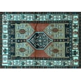 thumbnail image 1 of Ahgly Company Indoor Rectangle Persian Light Blue Traditional Area Rugs, 8' x 12', 1 of 4