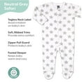 thumbnail image 3 of The Peanutshell Baby Sleep n Play Footed Pajamas for Boys or Girls, Safari Animals, 3 Pack, Newborn to 9 Months, 3 of 6