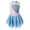Grey Blue, variant on Jizyo Girls Sequins Ballet Figure Ice Skating Dress Kids Sleeveless Floral Printed Tutu Skirted Navy Blue 10