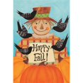 thumbnail image 1 of Magnolia Garden Flags 8137 13 x 18 Po Happy Fall Épouvantail Polyester Drapeau de Jardin, 1 of 1