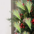 thumbnail image 5 of JMKQLZ Furry Feather Christmas Tree Picks with Curly Stems and Red Berries, Festive Branch Decor for Holiday Wreath and Table Centerpiece, 5 of 6