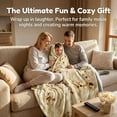 thumbnail image 4 of Tortilla Blanket, Large, Double-sided Design, Fun and Realistic Food Patterns, Personalized Pillow Blanket, Novelty Gift, Suitable for Everyone, 300GSM , Soft Flannel, 60 inches, Yellow, 4 of 7
