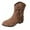 Brown, variant on Fashionable Suede Ankle Boots with Side Zipper and Tassel Detail for Casual and Everyday Wear Comfortable Low Heel Dress Booties