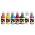 thumbnail image 1 of World Famous Tattoo Ink 7 Color Simple Set - Vegan, Color Tattoo Ink Set - Compact Bottles Safe for Convention Travel - Made in America - Professional Midtone Shades (7 Pieces,, 1 of 4
