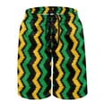 thumbnail image 6 of Binienty Men's Board Shorts Swim Trunks With Zigzag Stripe - Breathable Quick Dry for Summer Beach and Water Activities, 6 of 10