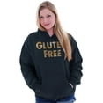 thumbnail image 4 of Gluten Free Bread Carbs Healthy Unisex Plus Fleece Graphic Hoodie Brisco Brands 4X, 4 of 4