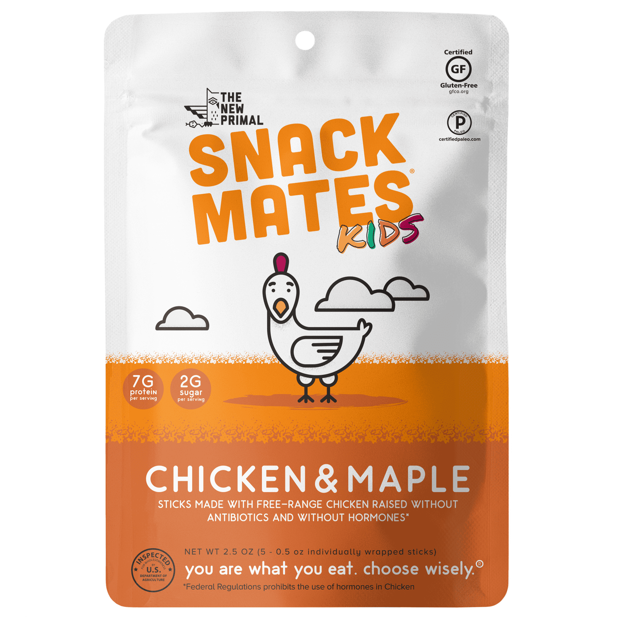 Snack Mates Chicken & Maple Mini Meat Sticks (8 Bags, 40 MiniSticks