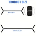 thumbnail image 4 of UHIAGREE Bed Sheet Straps Clips,6 pcs Adjustable 2 Way Fitted Bed Sheet Holders for Corners(Black), 4 of 7