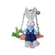 thumbnail image 2 of CaiYueKe Wooden Rabbit Ornament Handmade Forest Style Hanging Decor Home Wall Art Rustic Farmhouse Easter Spring Decoration Gift for Garden Patio Shelf Tabletop Display, 2 of 8