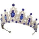 thumbnail image 2 of KAKOWELY Tiara nupcial de cristal, corona, tiara, tocado de boda, diadema de cumpleaños, accesorio para el cabello, 2 of 4