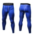 thumbnail image 3 of ZestMode 2 Pack Mens Compression Pants Workout Pants Athletic Compression Leggings Running Tights Sport Supplies Tight Fitness Running Stretch Basketball Base Fitness Pants, 3 of 8