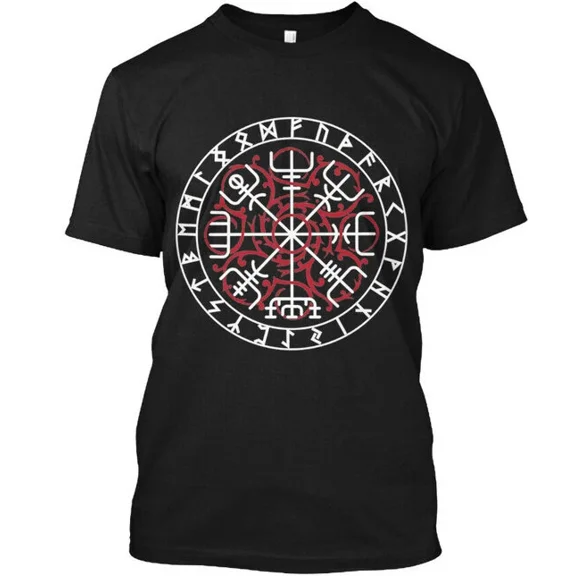 Viking Symbol Art T-Shirt Made in the USA Size S to 5XL