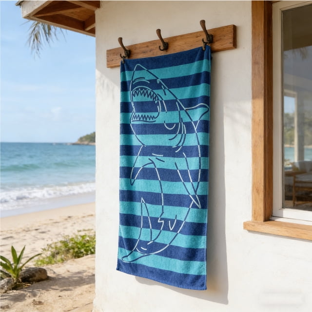 CaiYueKe Cotton Blend Beach Towel, Quick Dry Portable Sports Swimming Bath Towel, Oversized 160x80cm Animal Print Towel, Sand Resistant Beach Blanket, Lightweight Travel Towel for Gym Yoga Camping