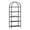 Black + Black, variant on CazToi Arched Bookshelf, 5-Tier Tall Bookcase, Modern Freestanding Open Display Storage Rack