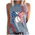 thumbnail image 2 of Bovemsi Baseball Shirt Women Baseball Mom Tank Tops Graphic Tee Cute Workout T Shirts Casual Summer Sleeveless Vest, Gray Women's Summer Tank Tops, XL, 2 of 4