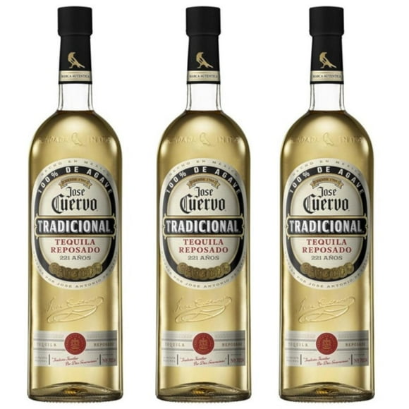 Paquete de 3 Tequila Jose Cuervo Tradicional Reposado 950 ml