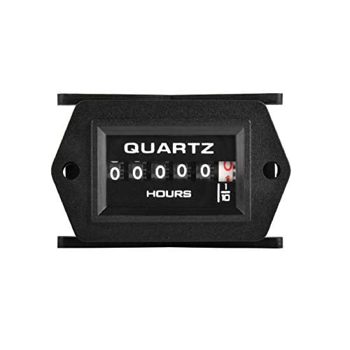 Jayron Mechanical Maintenance Hour Meter AC/DC 8-80V analog Clock No Battery Long Life Surface Waterproof Design Easy