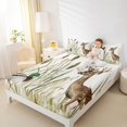 thumbnail image 4 of Feelyou Rustic Animal Kids Twin Sheet Sets, Woodland Deer Duck Bedding, 3 Pieces, 4 of 7
