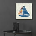 thumbnail image 6 of Epic Art 'Nautical Collage IV on Linen' by Courtney Prahl, Acrylic Glass Wall Art, 12"x12", 6 of 8