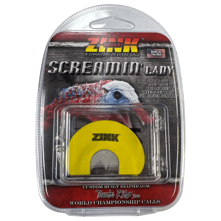 Zink Calls Scremin' Lady Diaphragm Turkey Mouth Call - Walmart.com