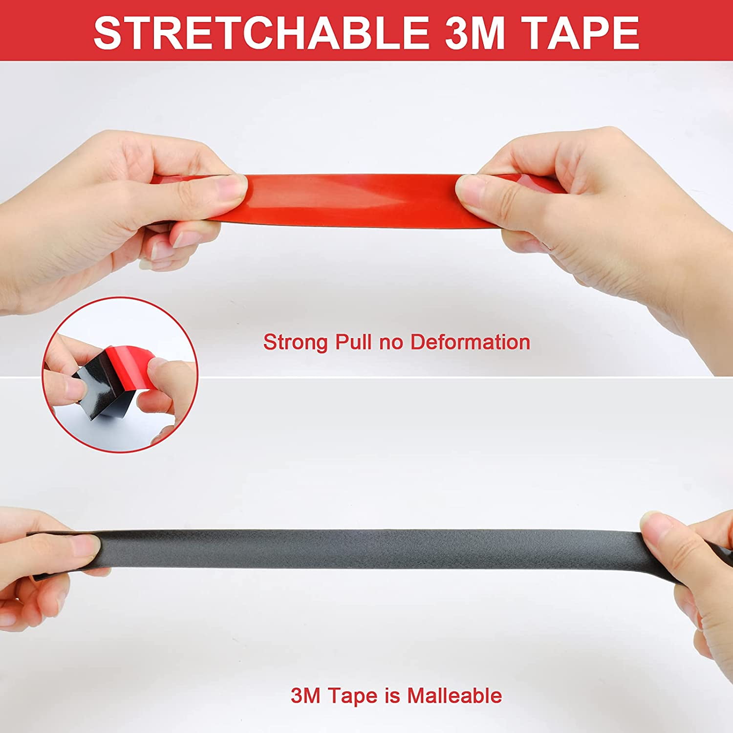 Office School Supplies Masking Tape 3m 4941 Heavy Duty Double Sided Tape Home Office Decor 0 5inch Width Waterproof Mounting Tape For Car Easy Peel 3m Vhb Foam Tape 32ft Length Led