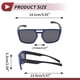 thumbnail image 4 of 1 juego de gafas de motocicleta anti-reflejo de triacetato de celulosa TR para deportes al aire libre, gafas de sol para motocross, bicicleta de tierra, lente negra, marco azul y negro, 4 of 6