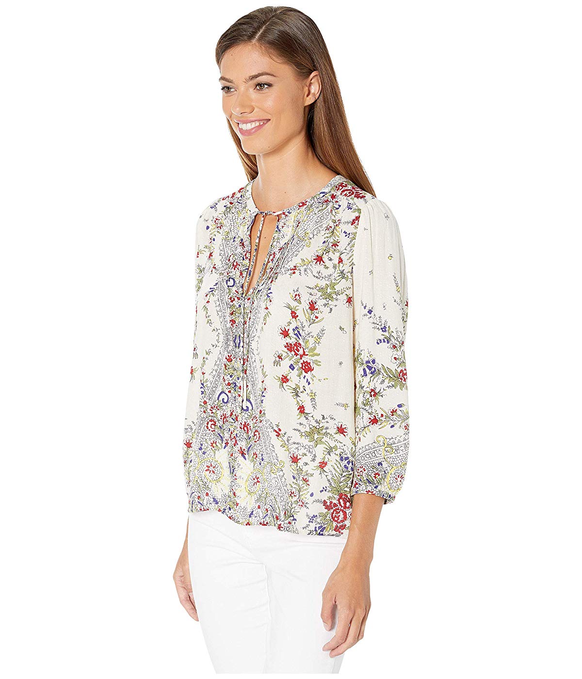 lucky brand julie pintuck top