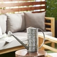 thumbnail image 3 of DecMode 18" x 11" Indoor Outdoor Gray Metal Watering Can Planter, 3 of 9