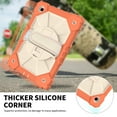 thumbnail image 5 of Galaxy Tab A8 10.5 Case 2022, Colorful Heavy Duty Shockproof Kids Silicone Cover with Hand Strap Kickstand Shoulder Strap for Samsung Galaxy Tab A8 10.5 Inch 2022 (SM-X200/X205/X207),Orange, 5 of 7