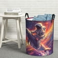 thumbnail image 6 of Fuzoiu Astronaut Dolphin Print Circular Hamper,Laundry Basket with Handle,Collapsible Laundry,Dirty Clothes Storage Basket,for Bedroom Bathroom Dorm Living Room-Small, 6 of 6