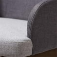 thumbnail image 5 of Bowery Hill 32.68"H Mid-Century Fabric Dining Arm Chair in Gray (Set of 2), 5 of 8