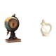 thumbnail image 1 of Reloj de mesa coleccionable con figura de globo terráqueo, adorno moderno y artístico para escritorio, estantería, dormitorio, armario, decoración del, 1 of 8