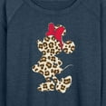 thumbnail image 3 of Mickey & Friends - Leopard Print Minnie - Women's Lightweight French Terry Long Sleeve Shirt, 3 of 5