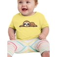 thumbnail image 1 of Cute Sloth Sleeping T-Shirt Infant -Image by Shutterstock,  12 Months, 1 of 4