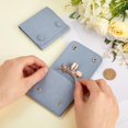 thumbnail image 3 of DIY 2Pcs Blue Jewelry Storage Bags with Brass Button Multilayer Jewelry Pouches for Earring Rings Necklaces and Gifts 8CM DIY, 3 of 9