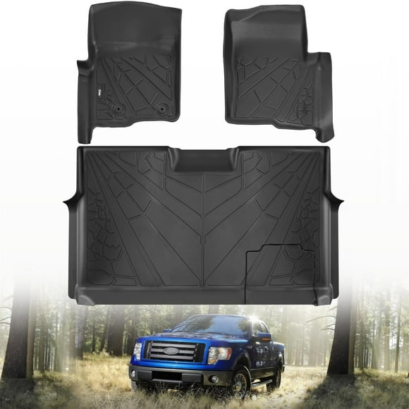 Alfombrillas KARPAL Fit para Ford F150 SuperCrew/Crew Cab 2010-2014