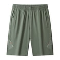 thumbnail image 4 of Men's Workout Running Shorts 7" Lightweight Training Gym Athletic Shorts for Men with Zipper Pockets Size XS-2XL Army Green, 4 of 9