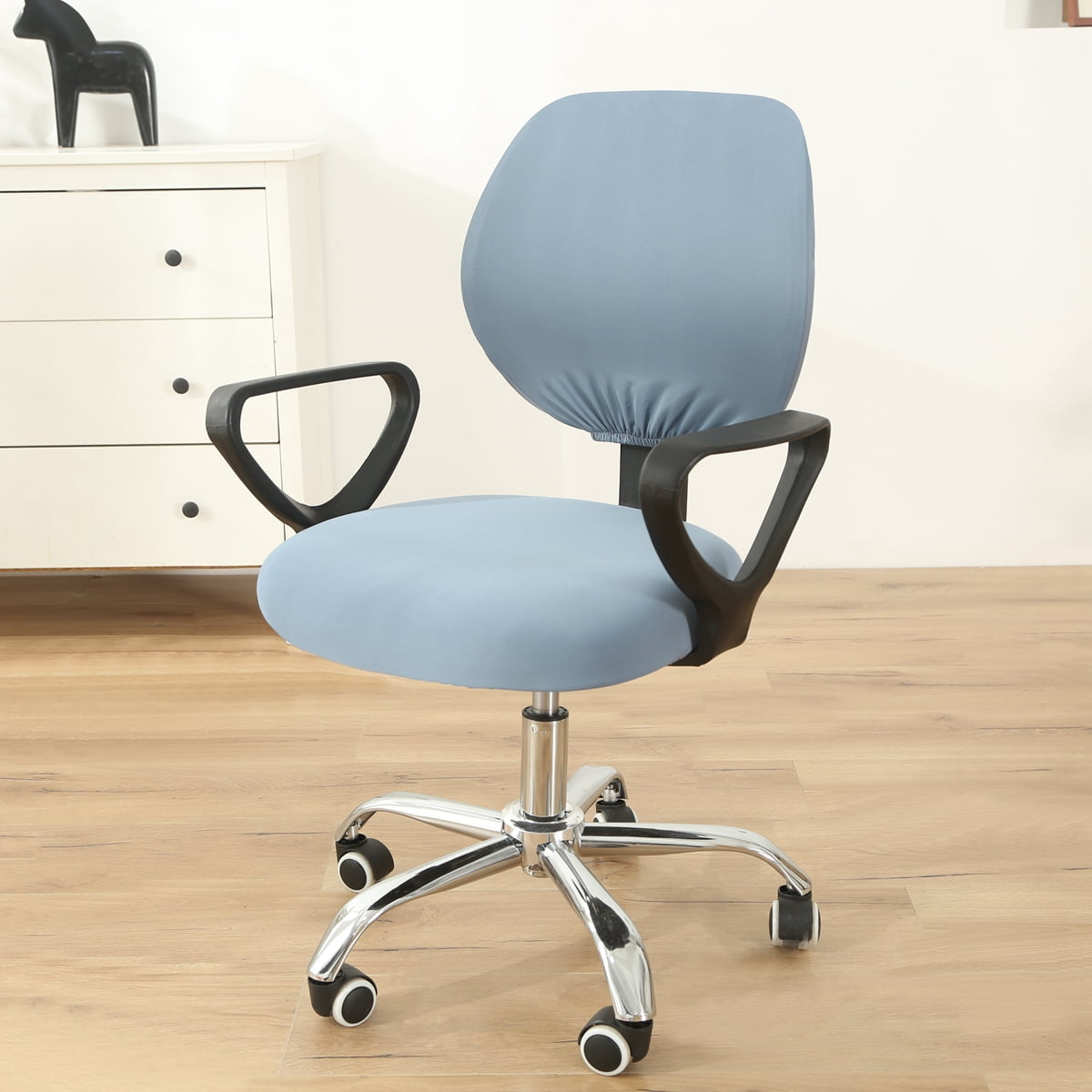 Computer Chair Cover Stretch Office Chair Cover Rotating Swivel