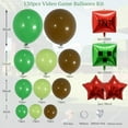 thumbnail image 2 of 130Pcs Green Balloon Arch Garland Kit with Lime Green Brown Square Star Foil Balloons for Gaming Theme Party Decor, Birthday Party Supplies, Kids' Party Crafts and Decorations, 2 of 8