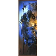 Alien - Framed Door Movie Poster (Alien In Doorway) (Size: 22" X 63") (Shiny Copper Aluminum Frame)
