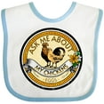 thumbnail image 3 of Inktastic Chicken Farmer Ask About My Chickens Boys or Girls Baby Bib, 3 of 4