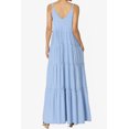 thumbnail image 2 of TheMogan Robe Longue Maxi à Volants Superposés Col en V pour Femmes avec Poche Décontractée, 2 of 6