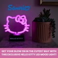 thumbnail image 3 of Lámpara LED de neón plateada Buffalo Sanrio Hello Kitty para decoración de habitación, 3 of 9