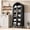 Black, variant on Lumiparty Arched Kitchen Pantry Cabinet, 5-Tier Storage Cabinet for Kitchen Dining Room, Black