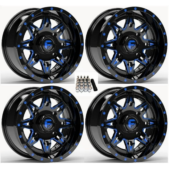 Fuel Lethal UTV Wheels Blue/Black 14" Polaris RZR 1000 XP / Ranger XP 900/1000