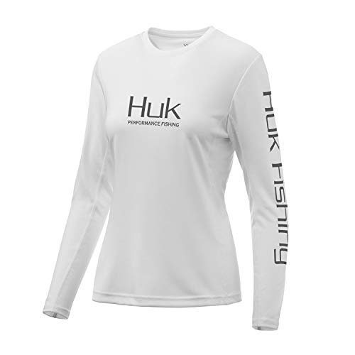 Huk Ladies Icon X White Large Long Sleeve Shirt