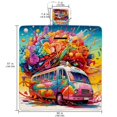 thumbnail image 2 of Vehicle Canvas Beach Blanket Picnic Mat - Outdoor Oversized Sandproof Mat for Camping, Travel, and Beach Trips - Foldable and Portable - Large Size with Quick Dry Material, 2 of 6